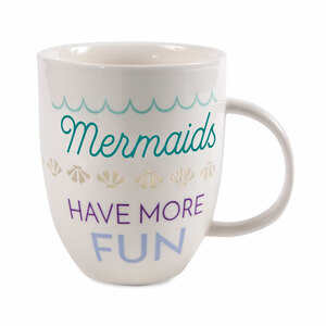 Mermaids by My Kinda Girl - 24 oz Pierced Porcelain Cup
