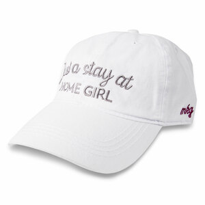 Home Girl by My Kinda Girl - White Adjustable Hat