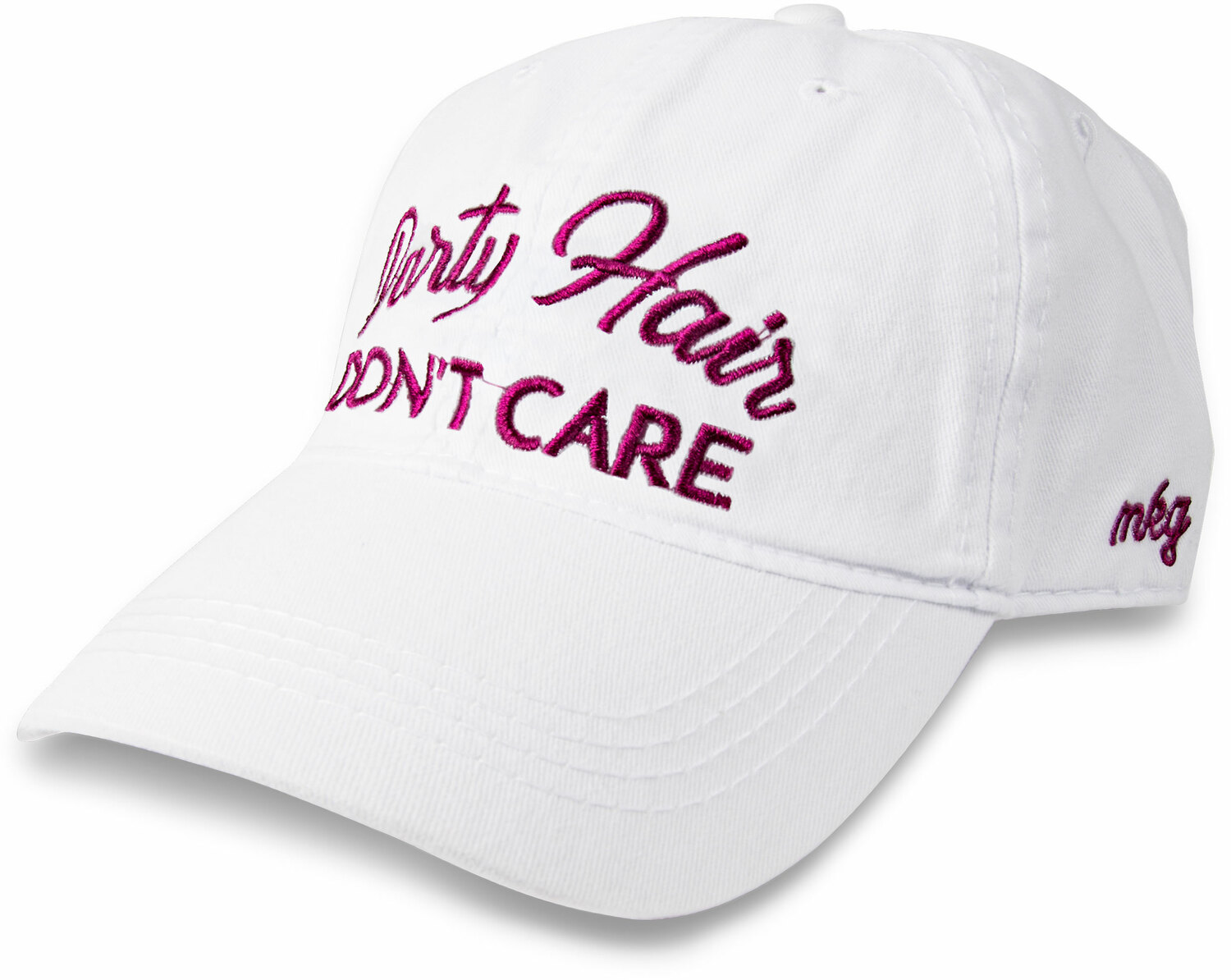 Party Hair by My Kinda Girl - Party Hair - White Adjustable Hat