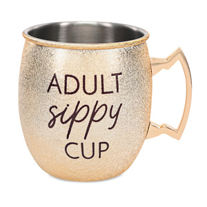 Sippy Cup by My Kinda Girl - 20 oz Stainless Steel Moscow Mule