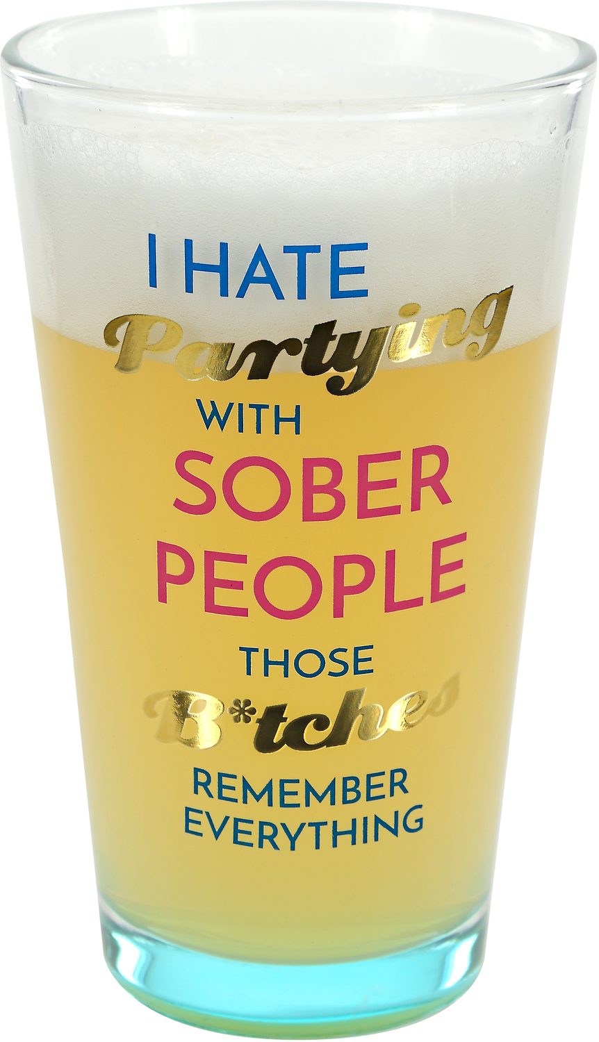 Partying by My Kinda Girl - Partying - 16 oz Pint Glass Tumbler