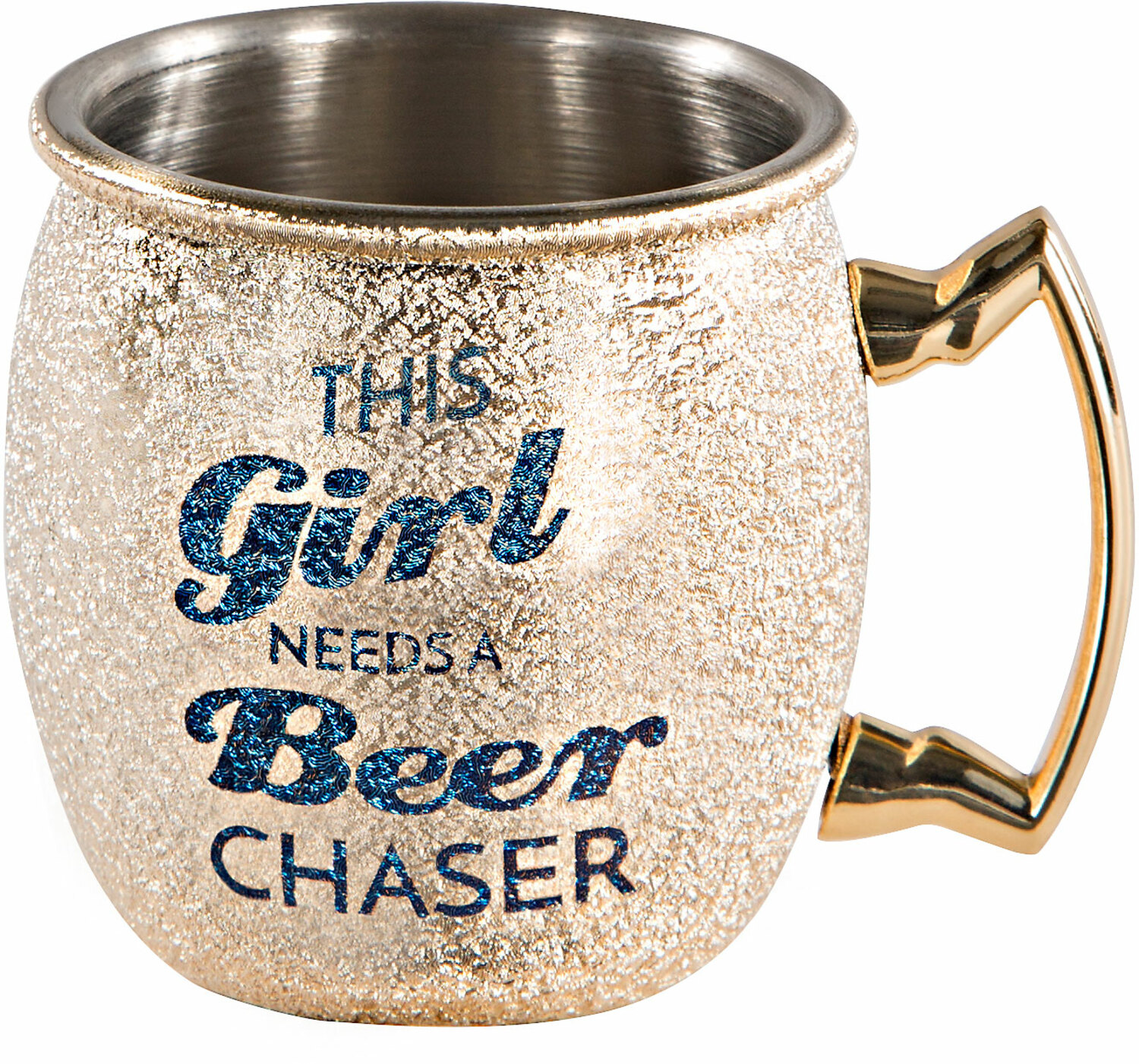 This Girl by My Kinda Girl - This Girl - 2 oz Stainless Steel Moscow Mule Shot Glass