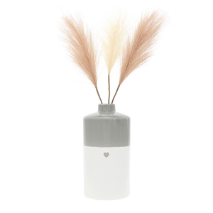 Heart by Love You - 7" Vase with Pampas Grass