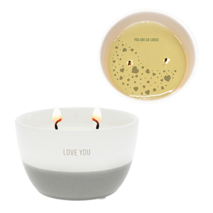 Love You by Love You - 11 oz - 100% Soy Wax Reveal Double Wick Candle
Scent: Tranquility
