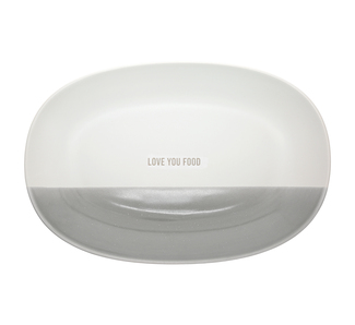 Love You Food by Love You - 17" Ceramic Serving Platter