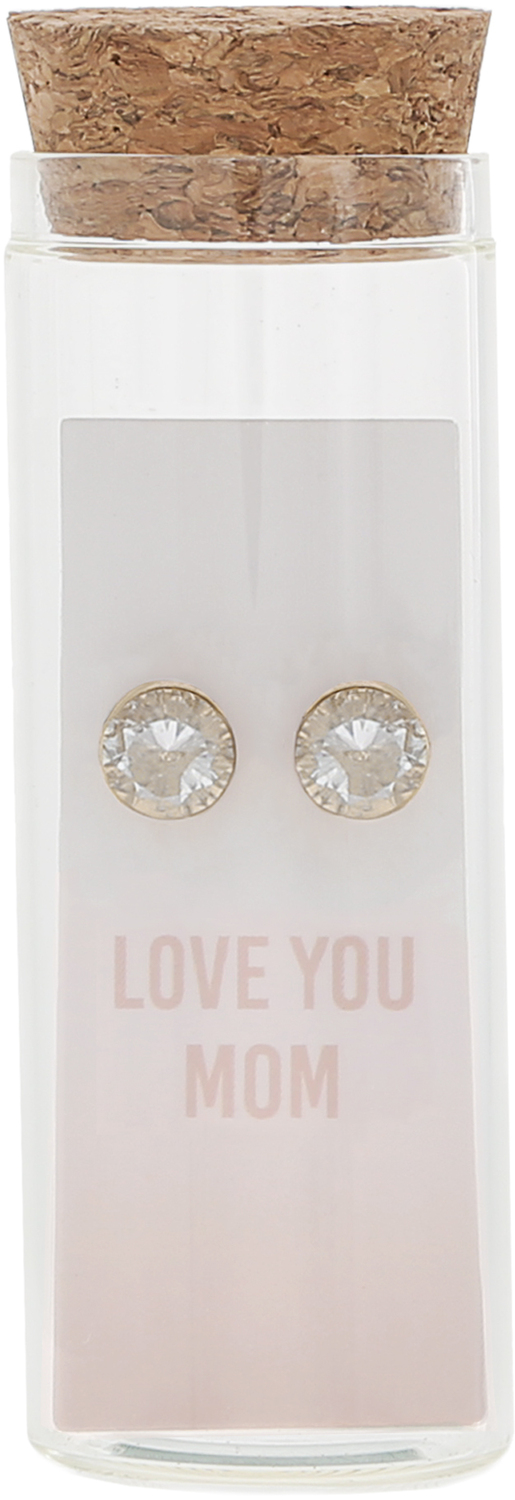 Love You Mom by Love You - Love You Mom - 14K Gold Plated Earring in a Bottle