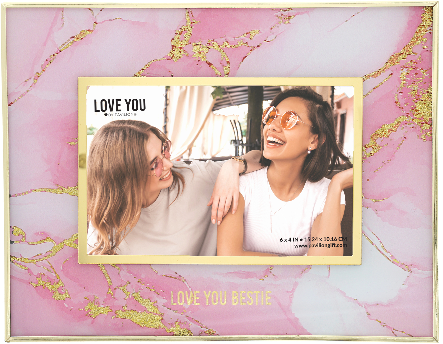 Love You Bestie by Love You - Love You Bestie - 9.75" x 7.25"  Frame
(Holds 6" x 4" Photo)