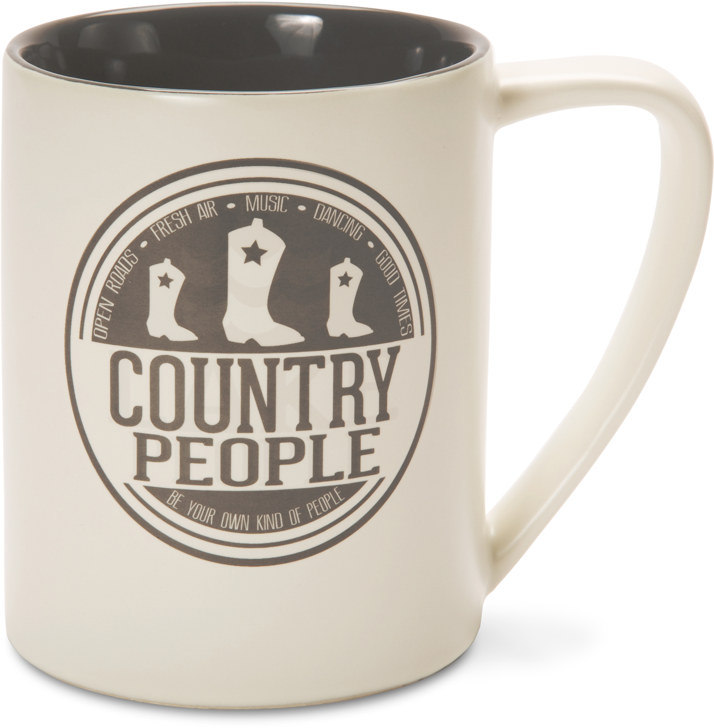 Country People by We People - Heavy Duty Tan Country Coffee Mug, 18 oz