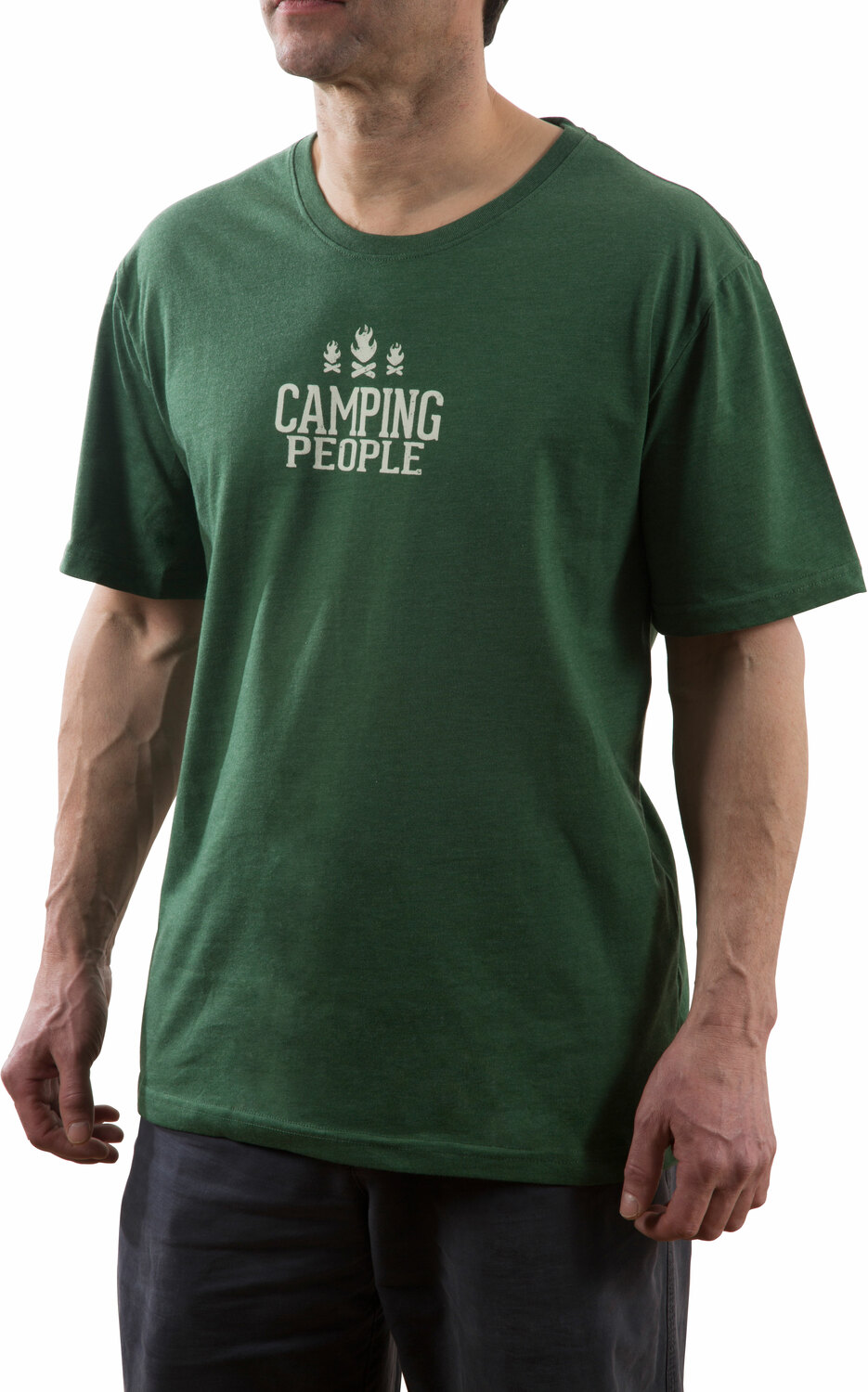 Camping People by We People - Camping People - Small Green Unisex T-Shirt