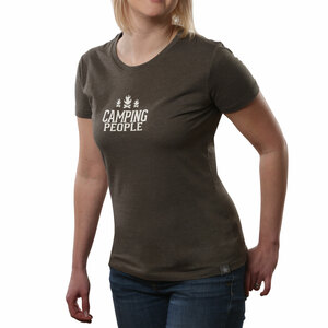 Camping People by We People - Double Extra Large Dark Green Women's T-Shirt