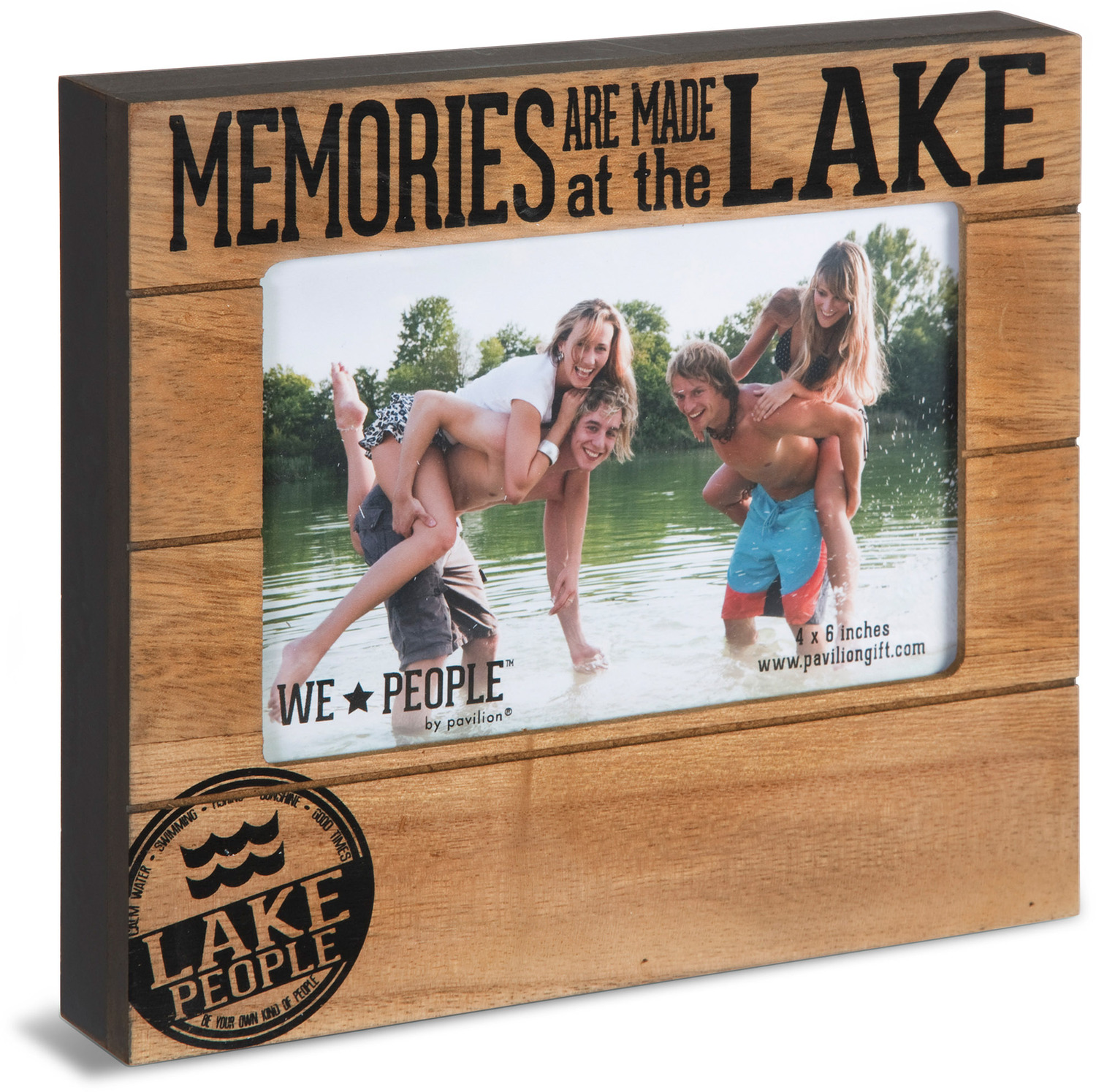 Lake People by We People - <em>Lake</em> - Fun Memory Picture Frame, 4x6 -