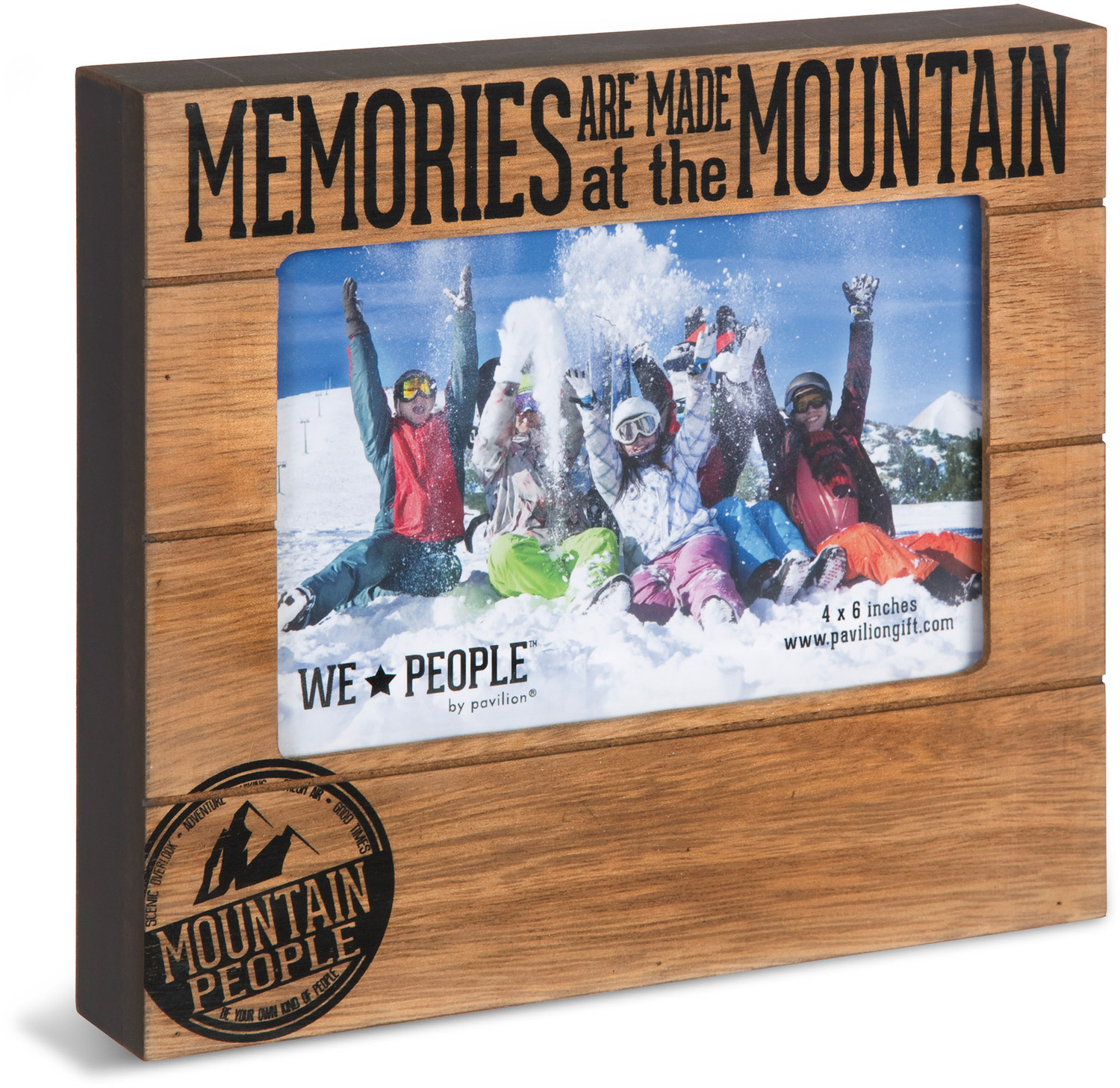 Mountain People by We People - Fun Skiing Memories Picture Frame, 4x6