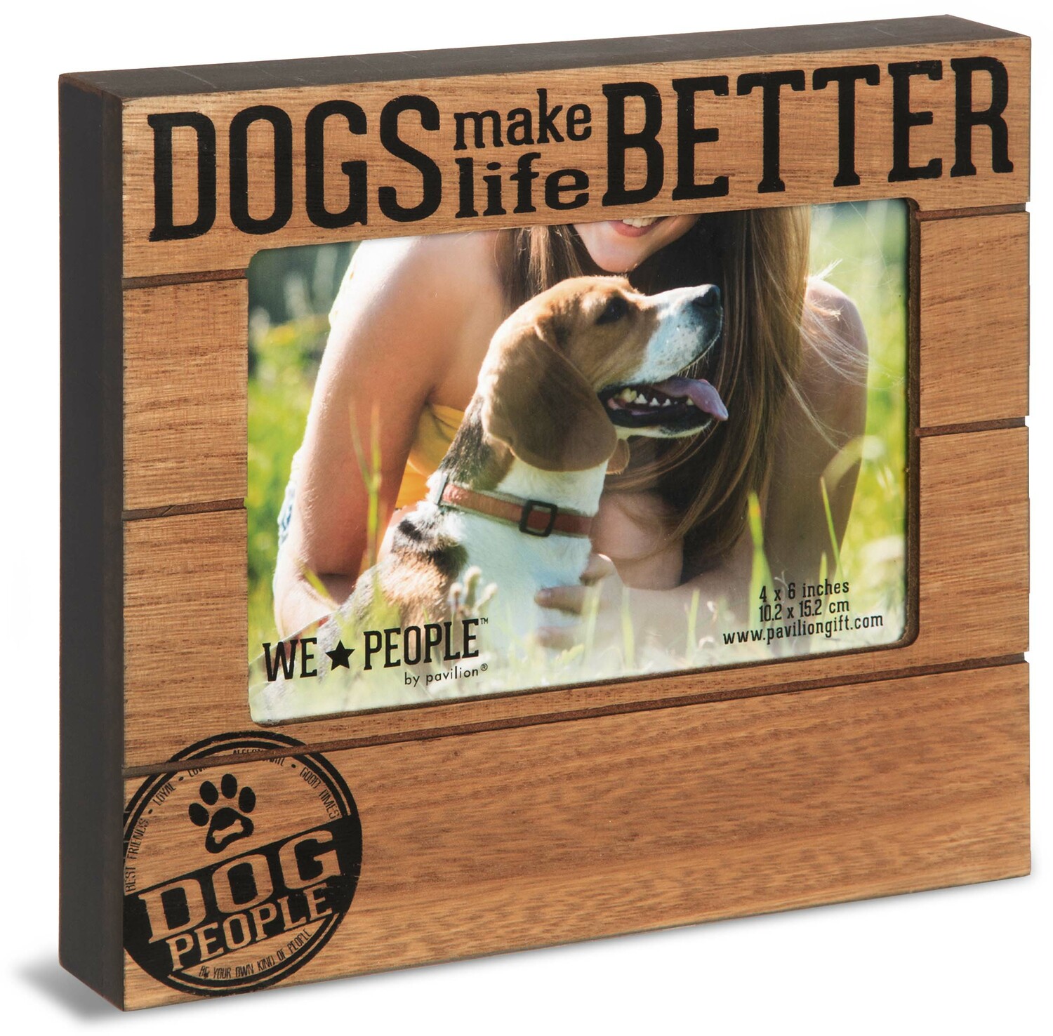 Dog People by We People - Dog People - 6.75" x 7.5" Frame (Holds 4" x 6" Photo)