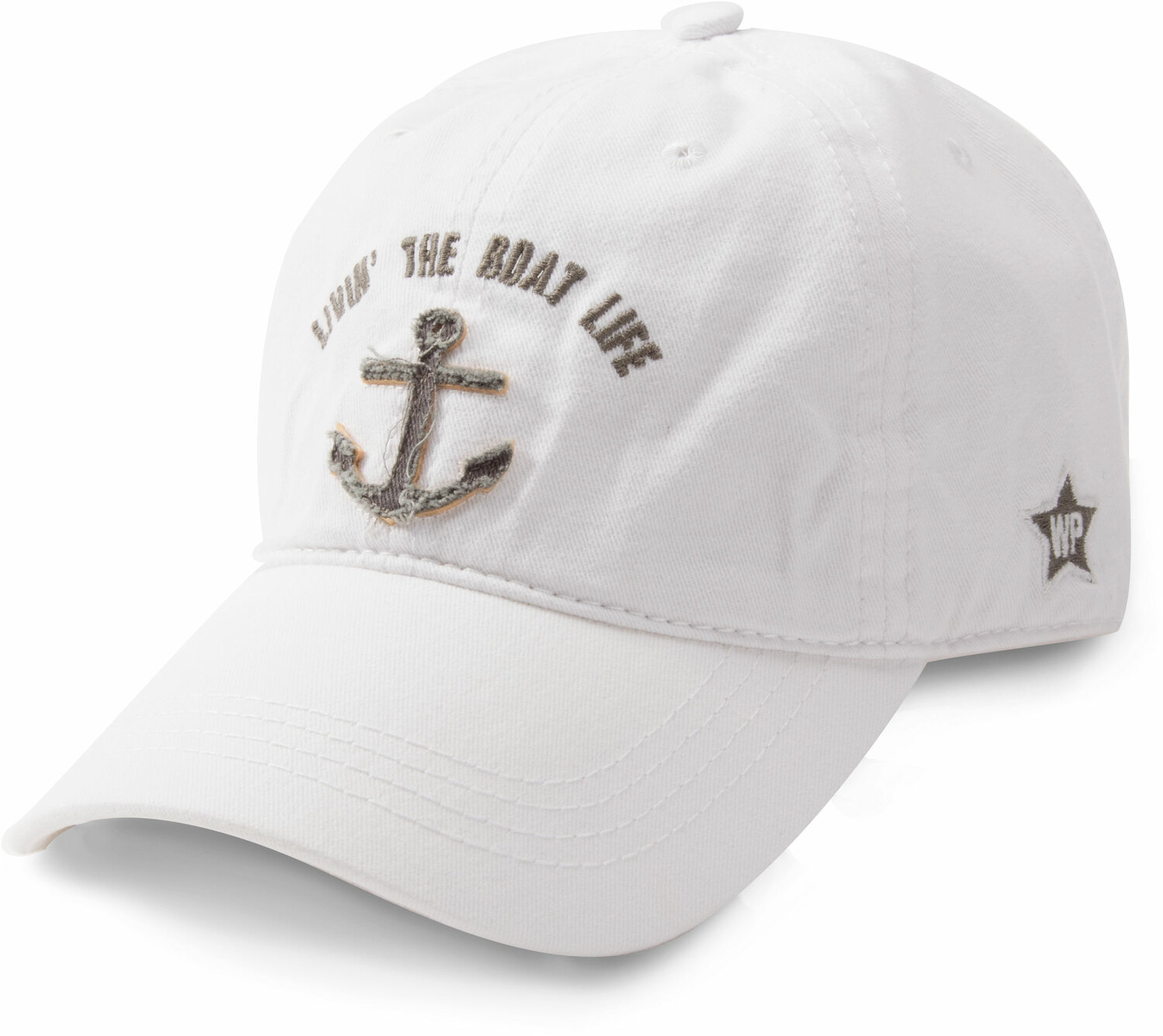 Livin' The Boat Life by We People - Livin' The Boat Life - White Adjustable Hat