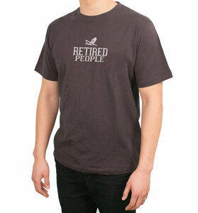 Retired People by We People - Medium Charcoal Unisex T-Shirt