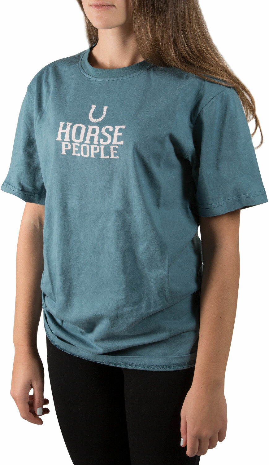 Horse People by We People - Horse People - Large Steel Blue Unisex T-Shirt