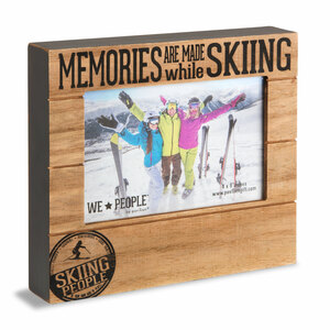 Skiing People by We People - 6.75" x 7.5" Frame (Holds 4" x 6" photo)