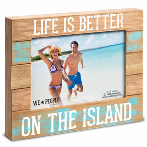 Island People by We People - 9" x 7.25" Frame (Holds 5" x 7" photo)