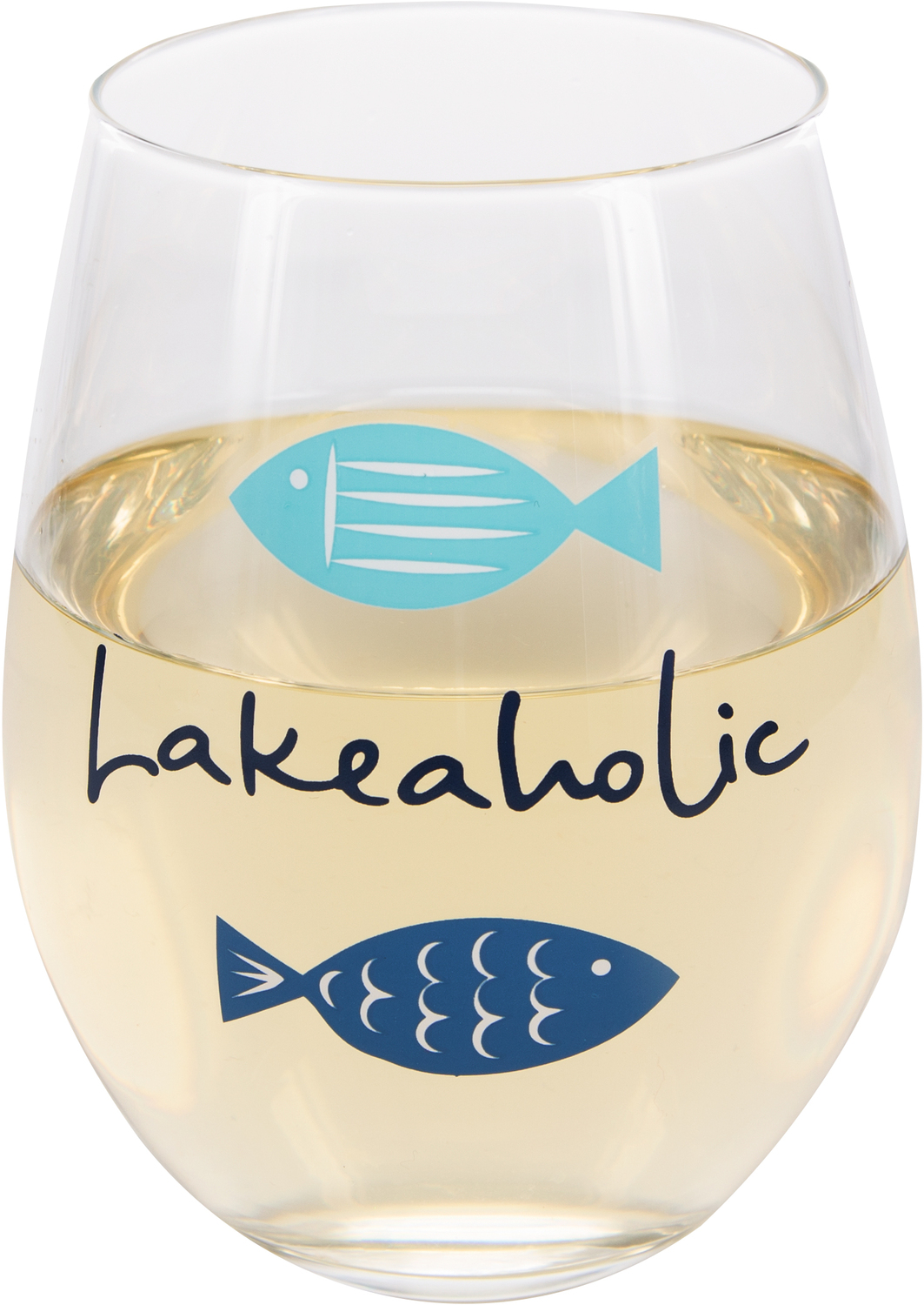 Lakeaholic by We People - Lakeaholic - 18 oz Stemless Wine Glass