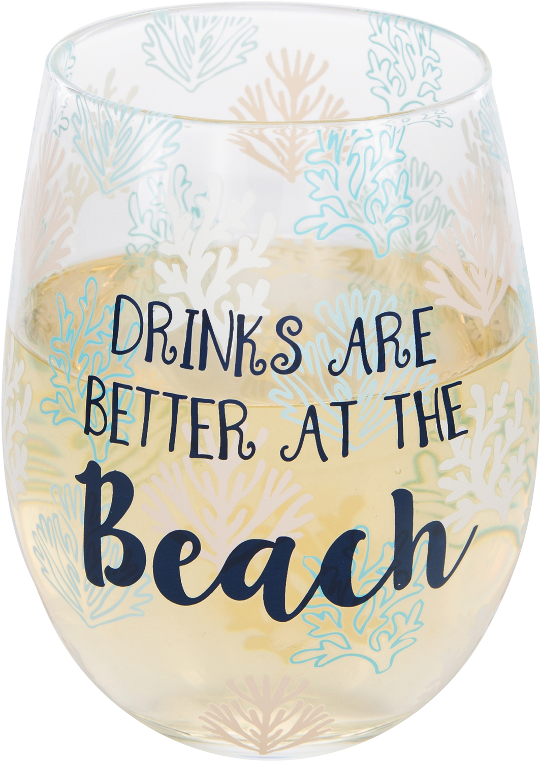 At the Beach by We People - At the Beach - 18 oz Stemless Wine Glass