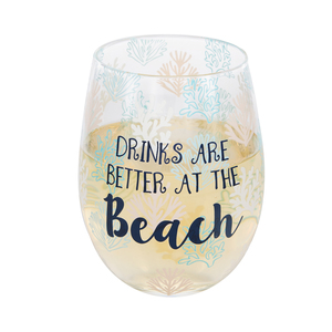 At the Beach by We People - 18 oz Stemless Wine Glass