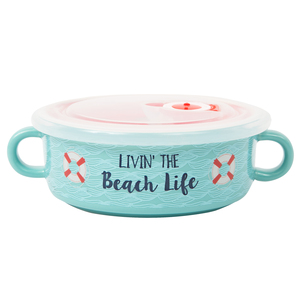 Beach Life by We People - 13.5 oz Double Handled Soup Bowl with Lid