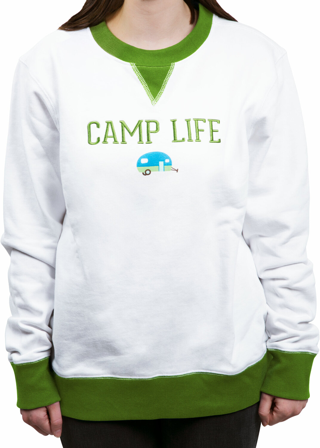 Camp Life by We People - Camp Life - L White Unisex Crewneck Sweatshirt