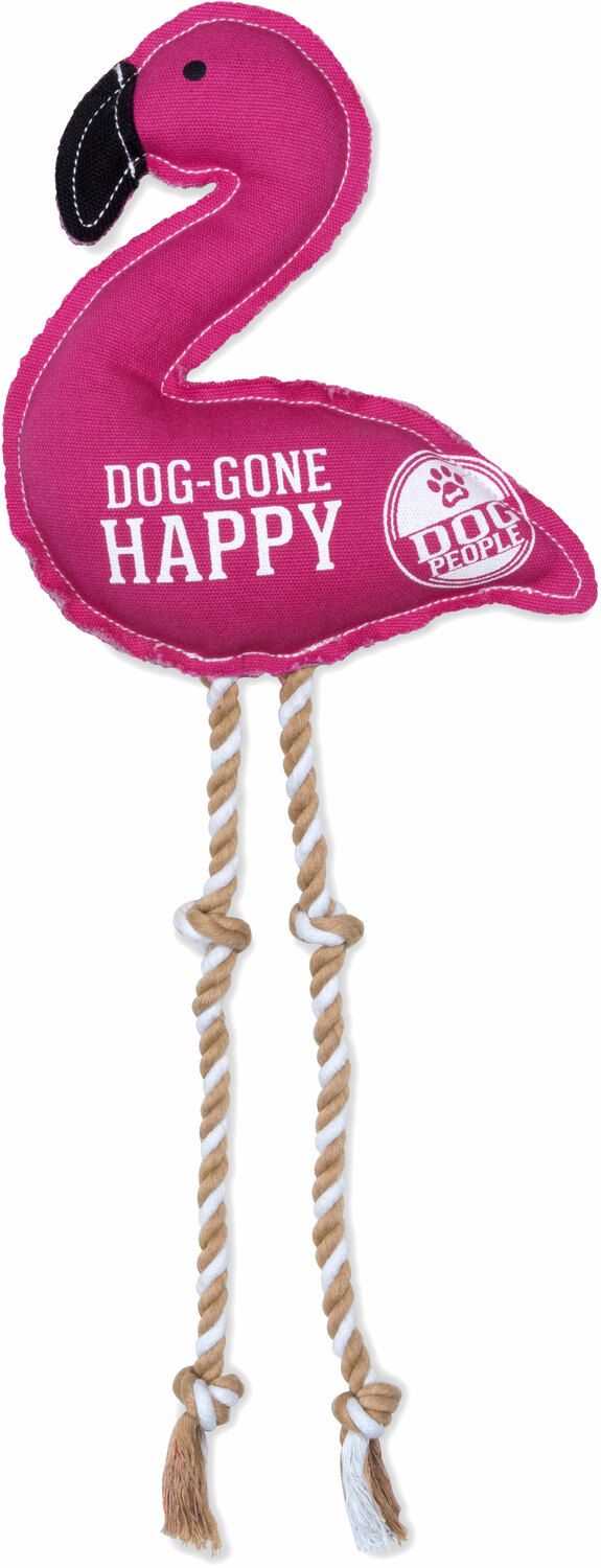 Happy by We Pets - Happy - 14.75" Canvas Dog Toy on Rope