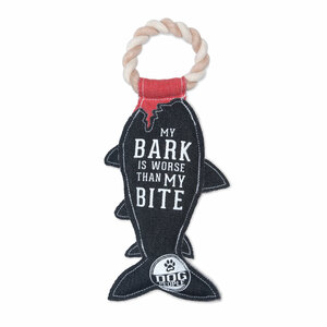 My Bite by We Pets - 13" Canvas Dog Toy on Rope