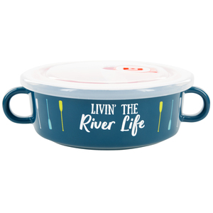 River Life by We People - 13.5 oz Double Handled Soup Bowl with Lid