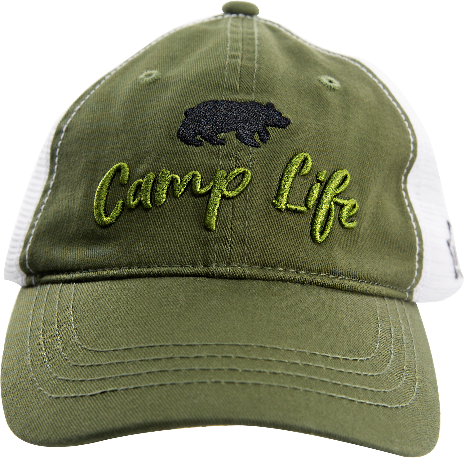 Camp, Olive Green Adjustable Mesh Hat - We People - Pavilion