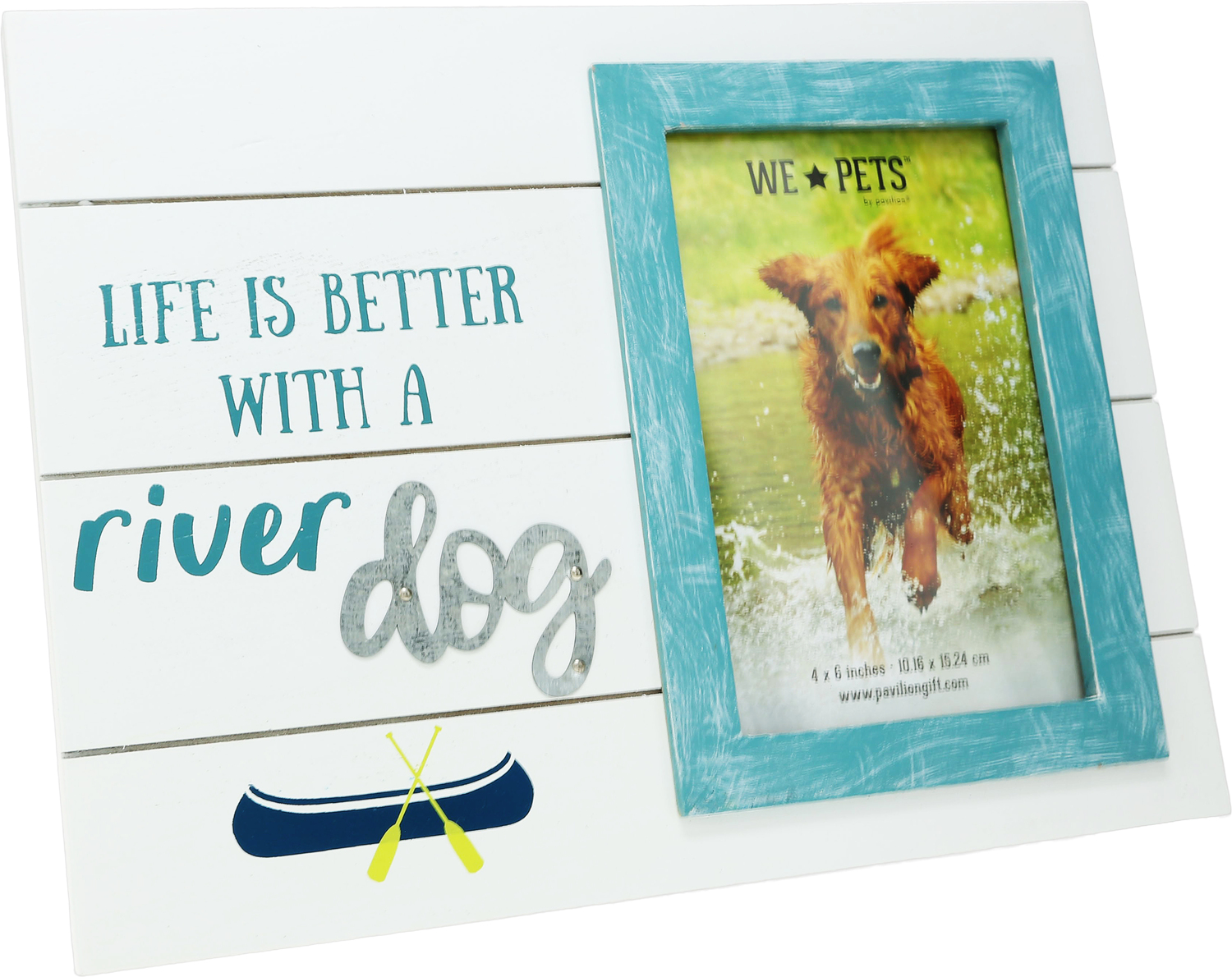 River Dog by We Pets - River Dog - 10.5" x 8" Frame
(Holds 6" x 4" Photo) 