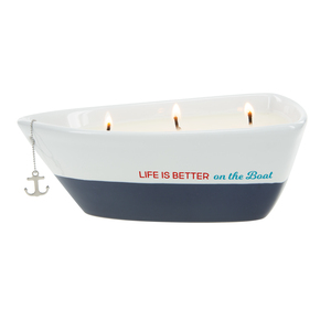 On the Boat by We People - Triple Wick 10 oz Soy Wax Candle
Scent: Tranquility