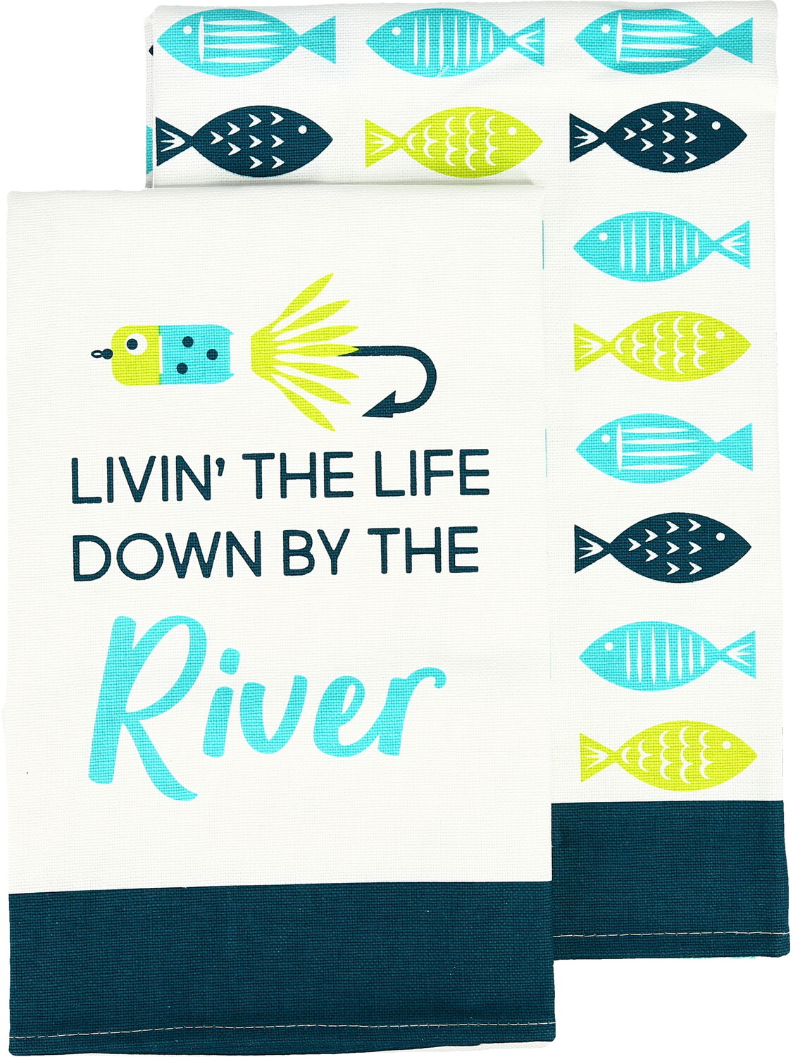 River by We People - River - Tea Towel Gift Set (2 - 19.75" x 27.5")