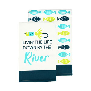 River by We People - Tea Towel Gift Set (2 - 19.75" x 27.5")