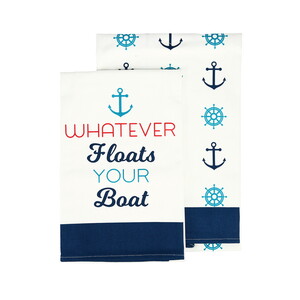 Boat by We People - Tea Towel Gift Set (2 - 19.75" x 27.5")