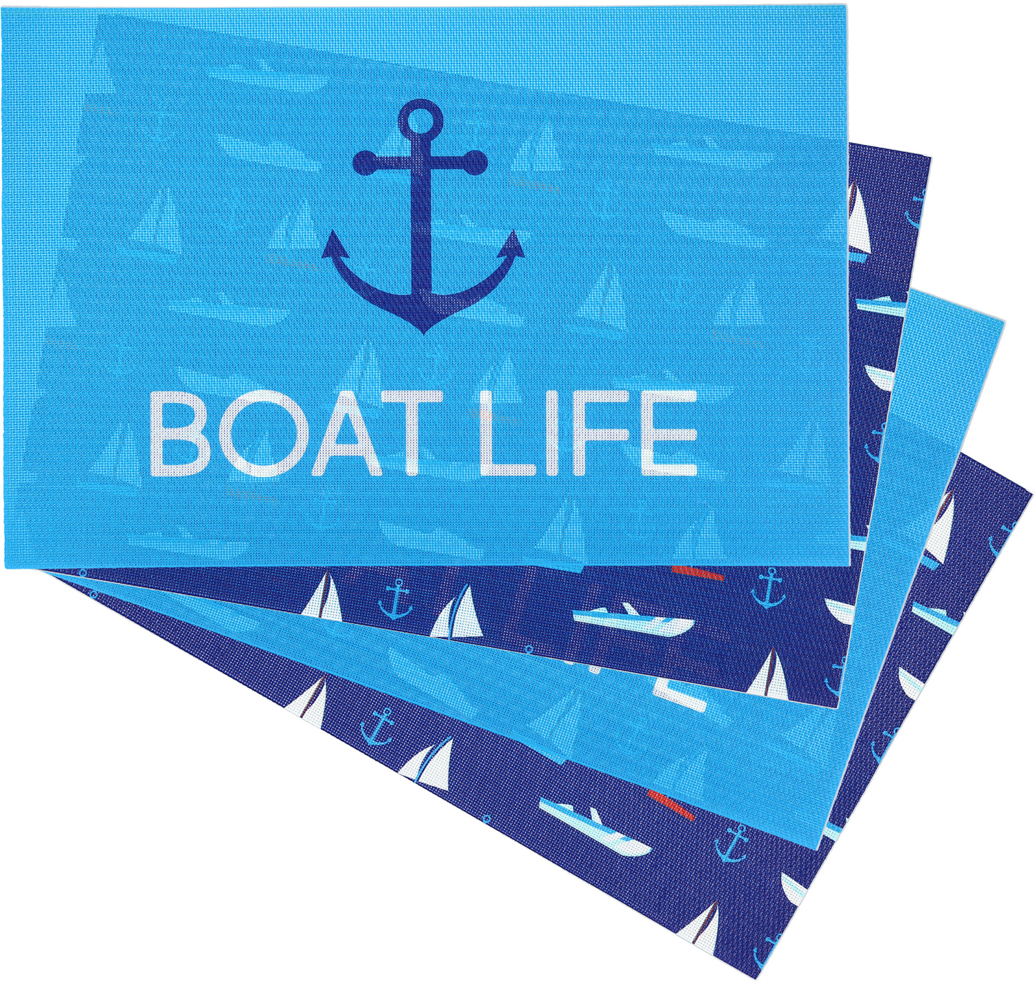 Boat by We People - Boat - Placemat Gift Set (4 - 17.75" x 11.75")