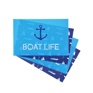 Boat by We People - Placemat Gift Set (4 - 17.75" x 11.75")