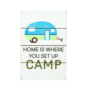 Home Camp by We People - 4" x 6" MDF Plaque