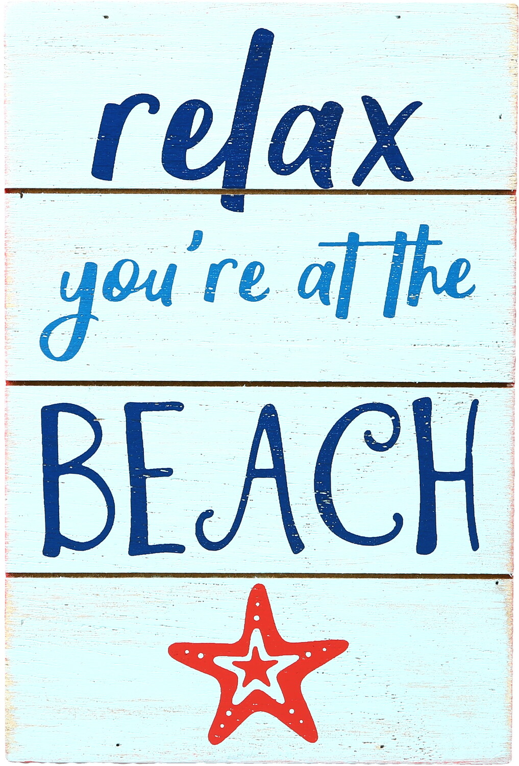 Relax at the Beach by We People - Relax at the Beach - 4" x 6" MDF Plaque
