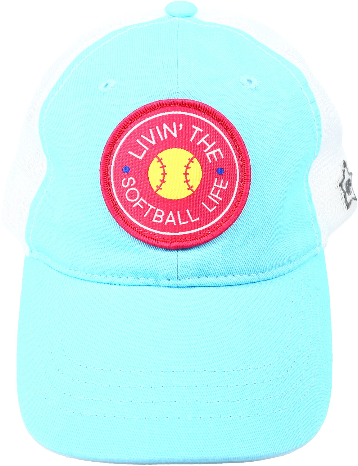Softball Life by We People - Softball Life - Light Blue Adjustable Mesh Hat