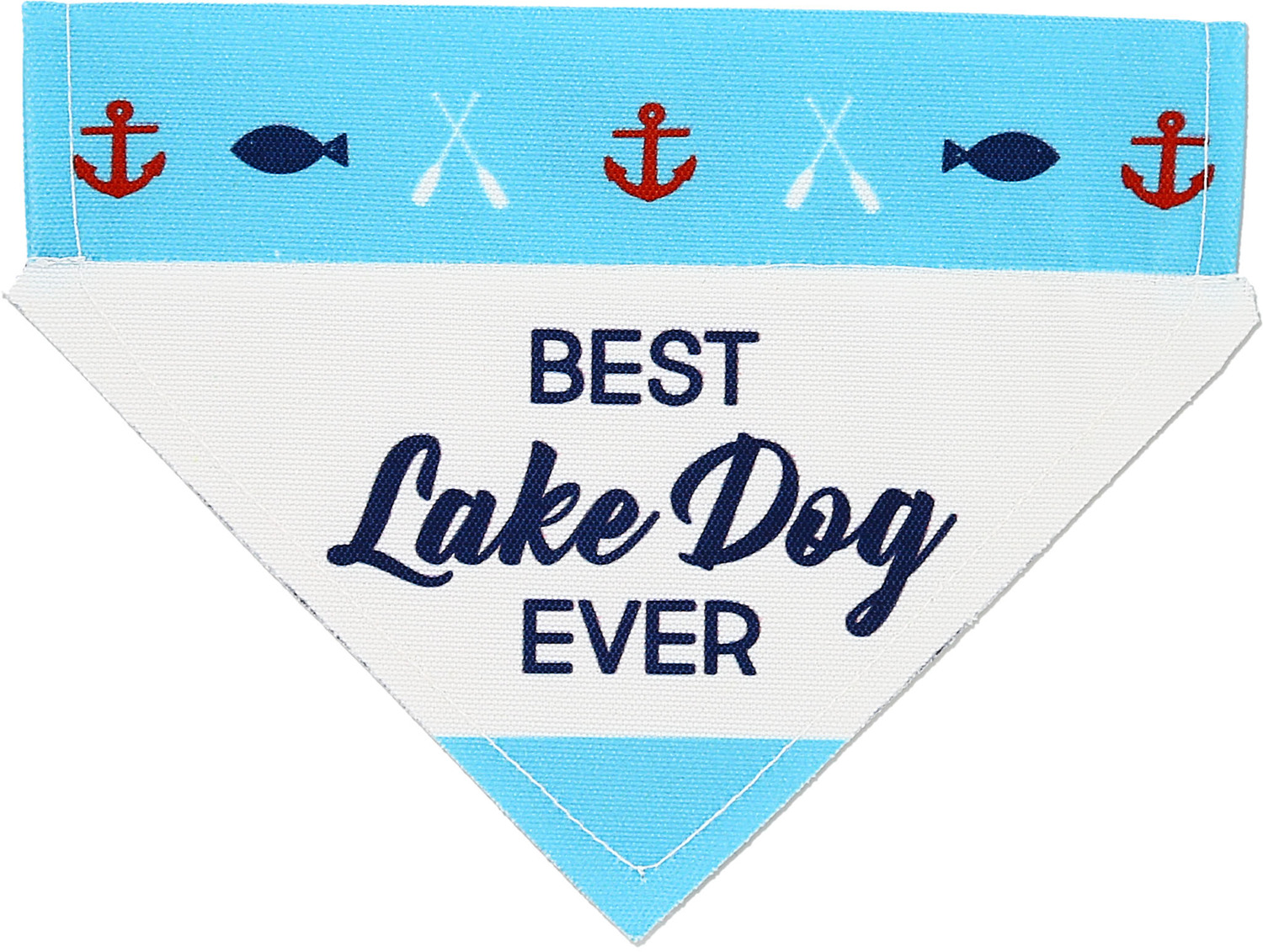 Lake Dog by We Pets - Lake Dog - 7" x 5" Canvas Slip on Pet Bandana