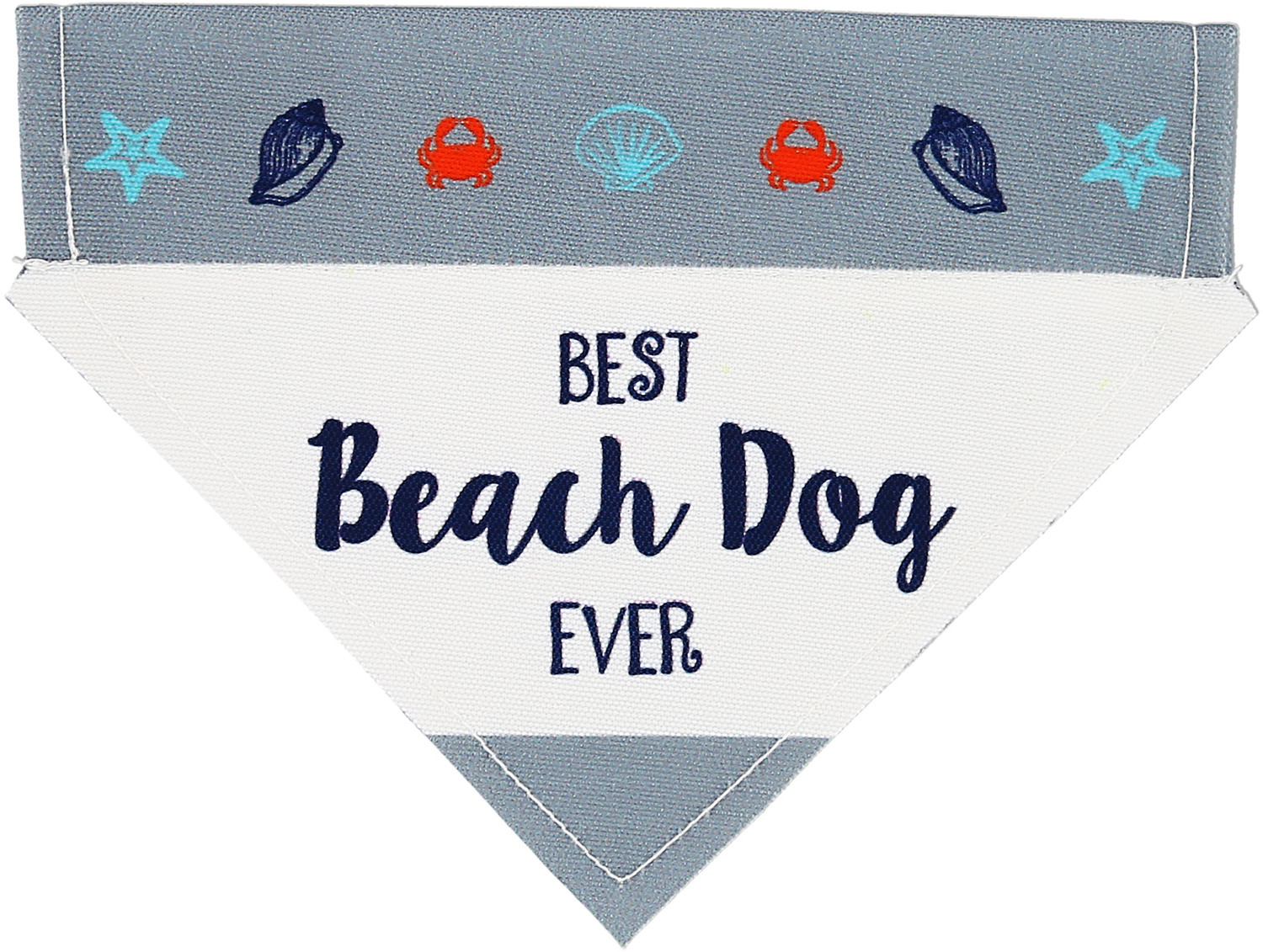 Beach Dog by We Pets - Beach Dog - 7" x 5" Canvas Slip on Pet Bandana
