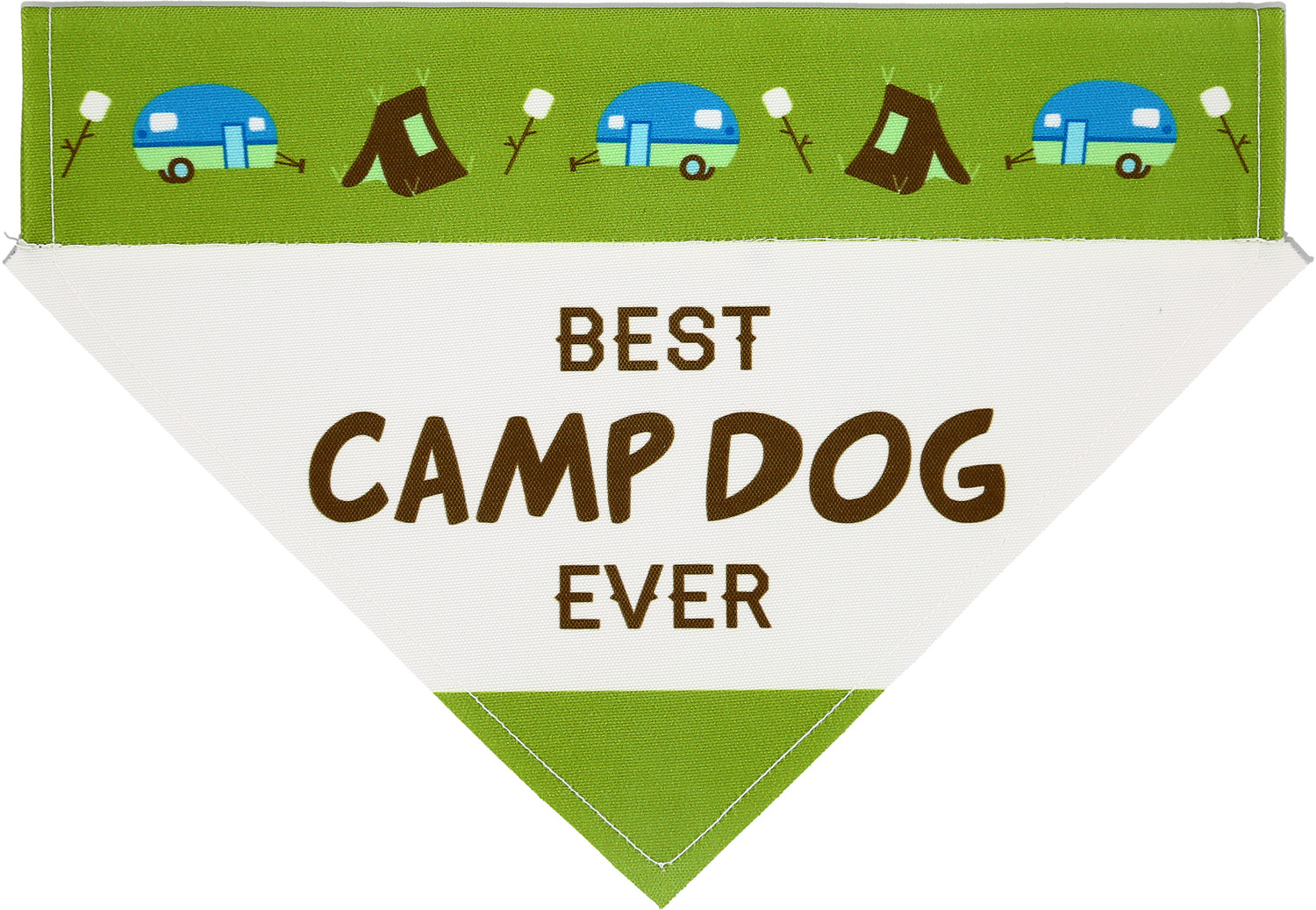 Camp Dog by We Pets - Camp Dog - 12" x 8" Canvas Slip on Pet Bandana