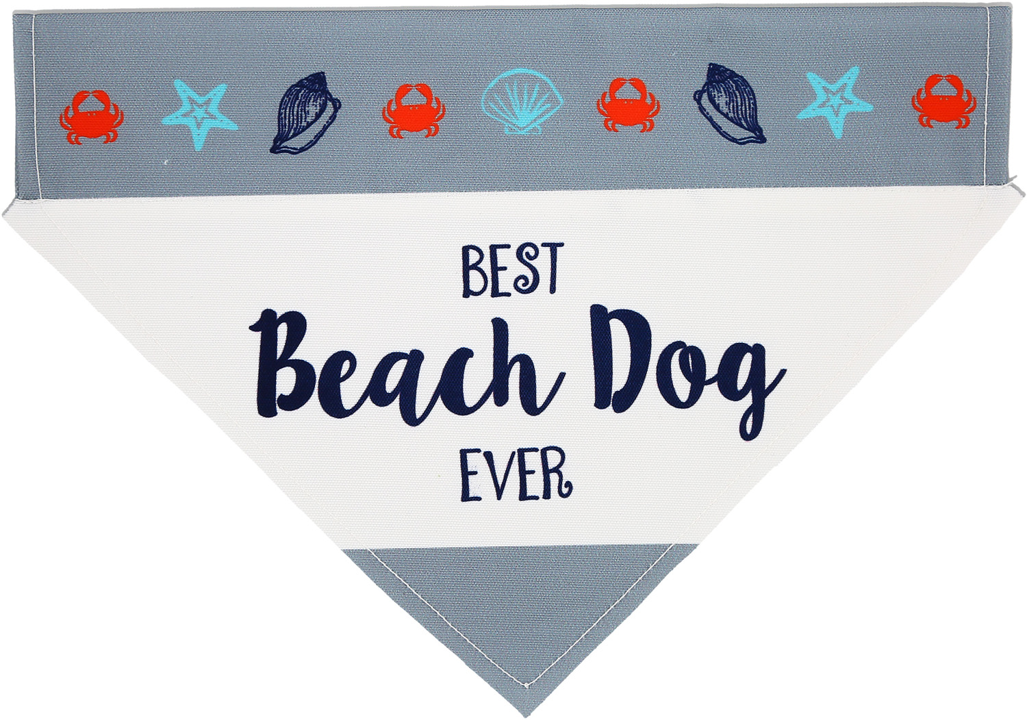 Beach Dog by We Pets - Beach Dog - 12" x 8" Canvas Slip on Pet Bandana