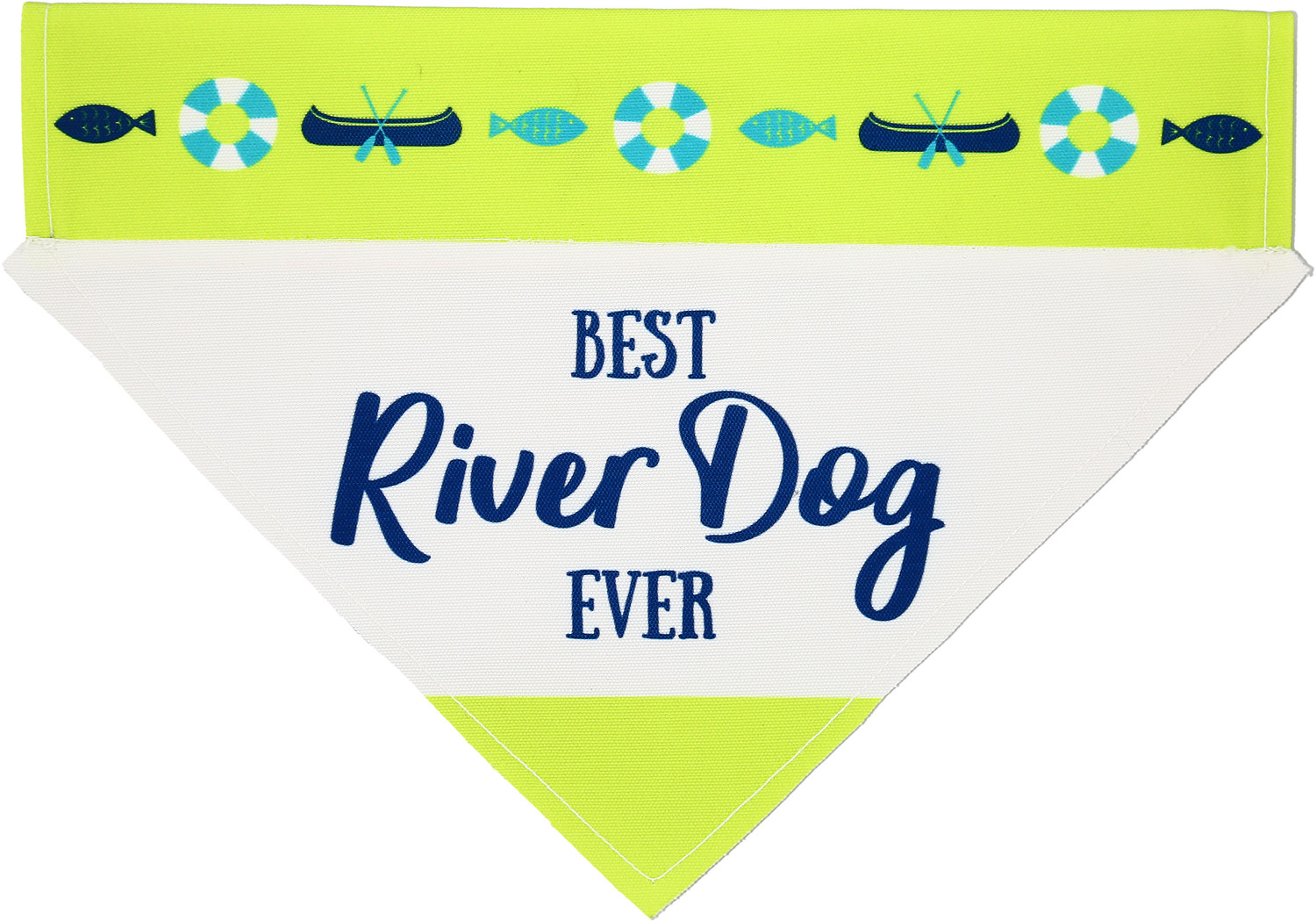 River Dog by We Pets - River Dog - 12" x 8" Canvas Slip on Pet Bandana
