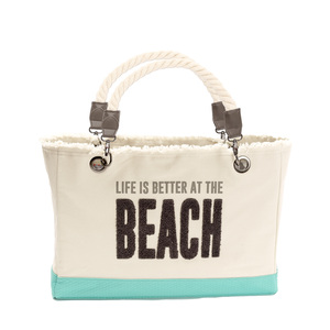 Beach by We People - 21" x 12" Canvas Tote