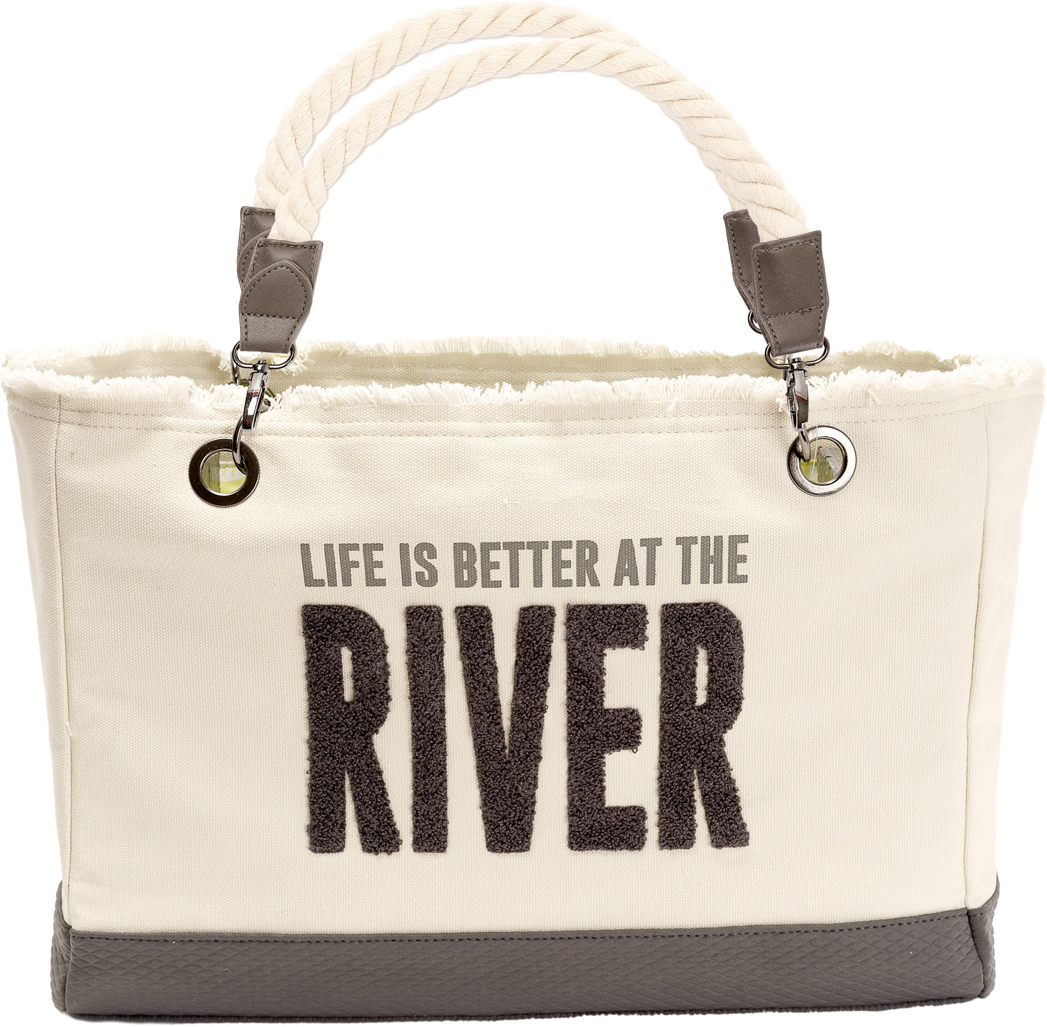 River by We People - River - 21" x 12" Canvas Tote