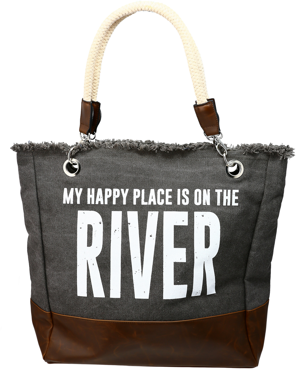 River by We People - River - 18" x 15" Canvas Tote