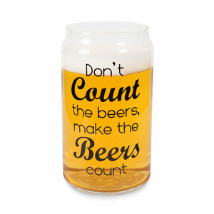 Make Beers Count by Man Crafted - 16oz. Beer Can Glass Tea Light Holder